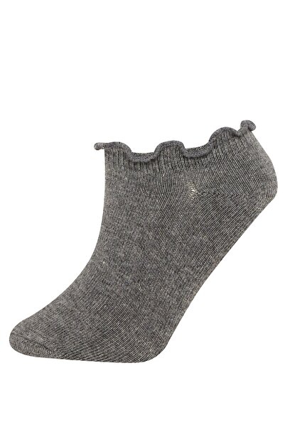 DeFacto Girl's Comfortable Elastic 5-Piece Cotton Booties Socks C8079A8Ns