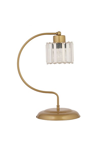 Apliqa Tufty Eskitme Masa Lambası Kristalli Taşlı Dekoratif Tasarım Salon- Yatak Odası Modern Abajur