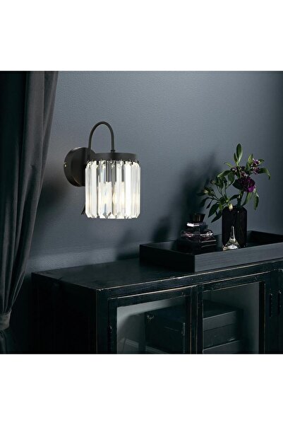 Apliqa Rachel Kristal Taşlı Duvar Lambası Yatak Odası-Yatak Başı-Salon için Aplik