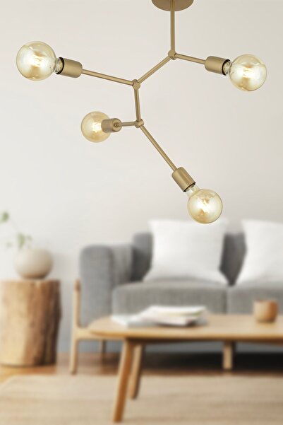 Apliqa Darvin 4 Lü Eskitme Modern Genç Odası Mutfak Yatak Odası Salon Avize