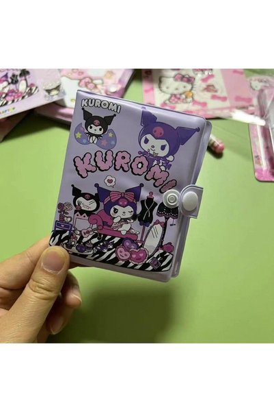 Hediye Vakti Kawaii Sanrioo Kuromi Karakterler Mini Defter Kalem Set