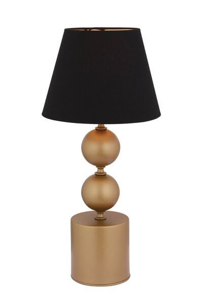 Apliqa Fragile Siyah Şapkalı Eskitme Masa Lambası Modern Tasarım Salon-yatak Odası Abajur