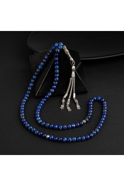 OSMANLI DOĞAL TAŞ Lapis Lazuli piatră naturală Tasbih 99luk - 6mm