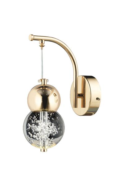 Apliqa Sasha Modern 3 Renkli 3 Watt Gold Tasarım Salon Koridor Ledli Salon Aplik