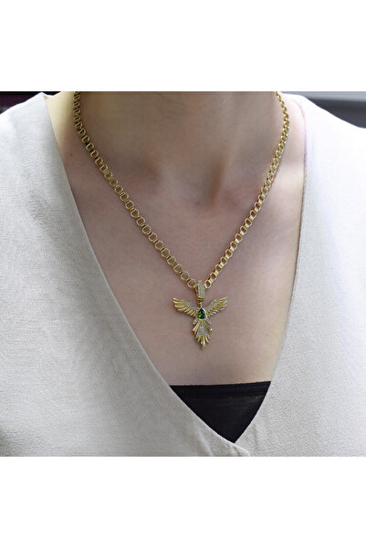 Lilarote Pırlanta Anka Kuşu Kolye