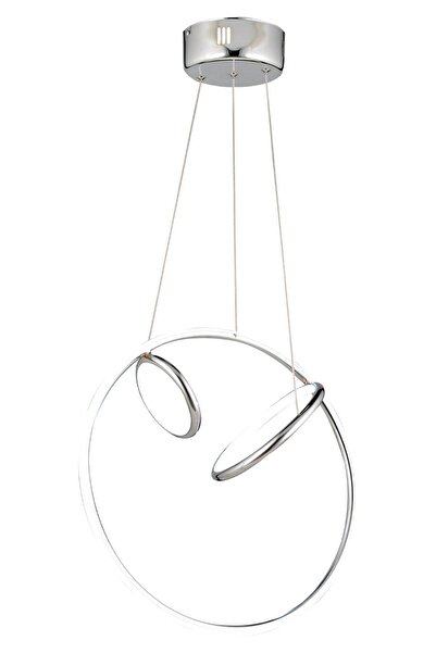 Apliqa Acosta Krom Sarkıt 44 Watt Sarkıt Ledli Ofis Avizeleri Modern Mutfak Banyo Led Salon Sarkıt Avize