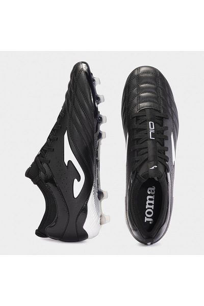 Joma Numero-10 2401 Men's Crampon and Astroturf Shoes - Black and White Firm Ground N10W2401Fg