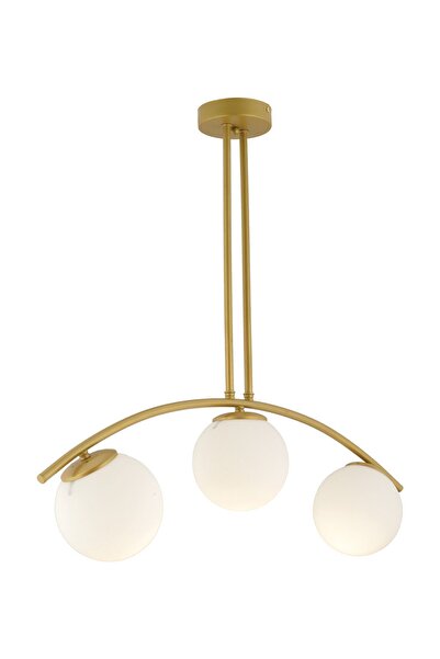 Apliqa Fralde 3 Lü Gold Modern Mutfak Cafe Restoran için Uygun Retro Salon Avize