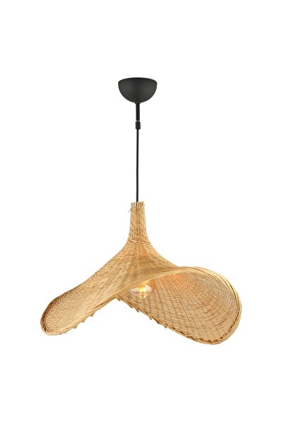 Apliqa Herta Tekli Rattan Modern Tasarım Oturma Odası Avize