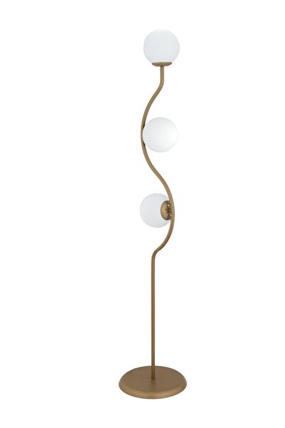 Apliqa Javed 3'lü Eskitme Metal Kafe Restoran, Salon, Oturma Odası Köşe Lambader