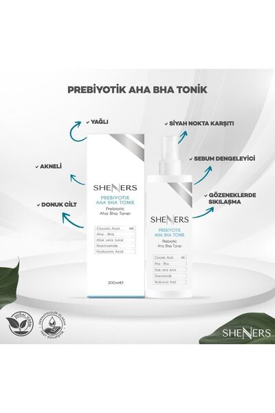 Sheners Canlandırıcı Ve Gözenek Sıkılaştırıcı Prebiyotik Aha Bha Tonik
