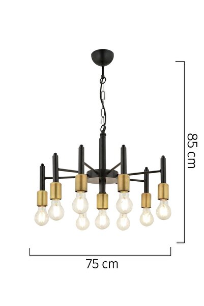 Apliqa Semin 9Lu Modern Cafe,Restoran için Uygun Retro Salon Avize