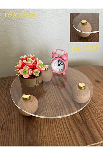 Pleksiglass Ahşap Top Ayaklı Pinterest Şeffaf Organizer Düzenleyici Pleksi Stant