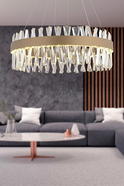 Apliqa Brampton 60'lik Eskitme 3 Renkli 112 Watt Ledli Yemek Masası Üstü, Oturma Odası, Salon Avize
