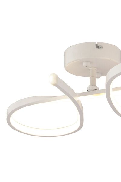 Apliqa Vetto Beyaz 38 Watt Plafonyer 3 Renkli Ledli Modern Mutfak Banyo Led Salon Sarkıt Avize