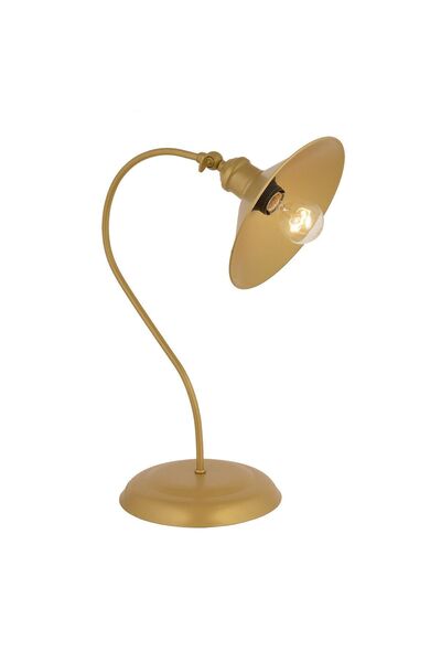 Apliqa İklim Gold Retro Tasarım Modern Çalışma Masası Lambası