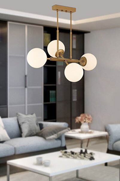 Apliqa Nazar 4Lü Eskitme Modern Tasarım Yemek Odası, Yatak Odası Salon Avize