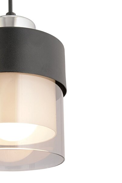 Apliqa Boris Tekli Siyah-krom Modern Sarkıt Mutfak Salon Sarkıt Avize