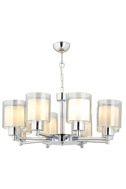 Apliqa Goldie 8 Li Krom Kaplama Modern Yatak Odası Salon Avize