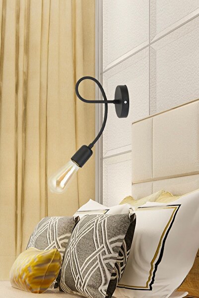 Apliqa Alegra Black Wall Lamp Modern Retro Sconce for Bedroom-Bedhead, Cafe, Restaurant