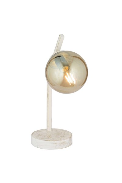Apliqa Feris Beyaz Silme Bal Camlı Masa Lambası Salon-Yatak Odası Modern Abajur