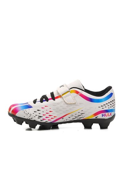 AYAKMOD Hulk 129-F White-Black Kids' Astroturf Field Shoes