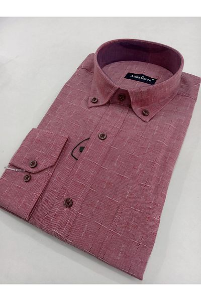 ATİLLA ÖZER Μακρυμάνικο Relaxed Fit - Μονό τσεπάκι 65% βαμβακερό κλασικό κορμάκι