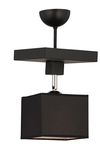 Apliqa Grande Siyah Tekli Modern Koridor Mutfak Salon Plafonyer Avize