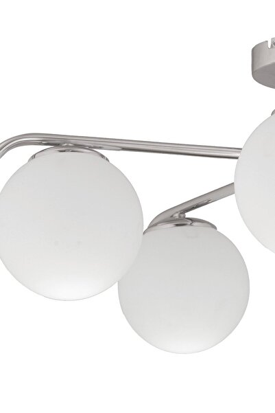 Apliqa Diaspor 5li Krom Füme Camlı Modern Sarkıt Genç Odası Yatak Odası Retro Salon Avize