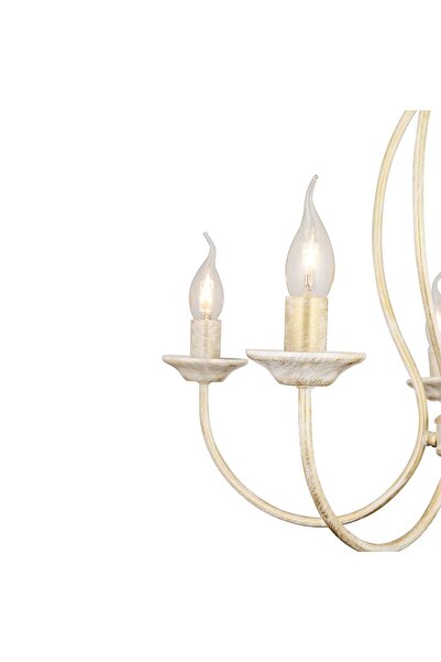 Apliqa Loki 5Li Beyaz Silme Modern Yatak odası Salon Avize