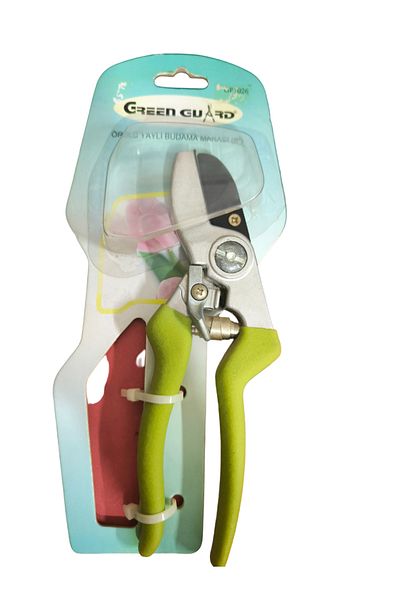 TOPALAKTİCARET Green Guard 8'' Carbon Steel Spring Pruning Shears - Knitted