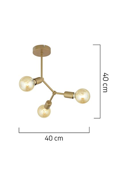 Apliqa Darvin 3 Lü Eskitme Modern Genç Odası Mutfak Yatak Odası Salon Avize