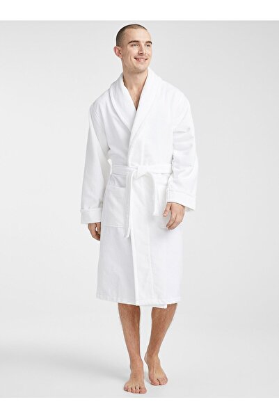 CAQQA 100% Cotton Q Series Matte White Bathrobe