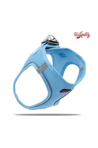 Doggie Tailpetz Air Mesh Köpek Göğüs Tasması Large 48x54 Cm Mavi