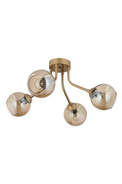 Apliqa David 4Lü Eskitme Bal Camlı Modern Genç Odası MutfakSalon Avize