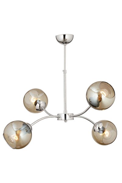 Apliqa Ecvet 4Lü Krom Modern Oturma Odası Yatak odası Salon Avize