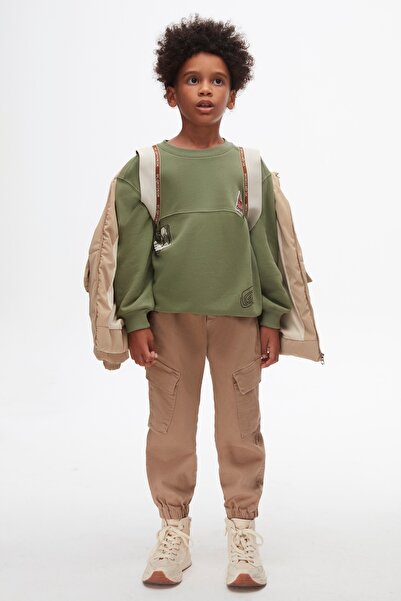 nk kids Хлопчачий комплект для табору - Світшот і штани-карго