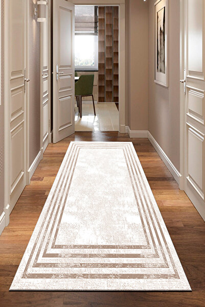 DEKOMOD Baskı Dört Mevsim Kaymaz  Yıkanabilir Kesme Koridor Mutfak ve Oda Kesme Yolluk Halı