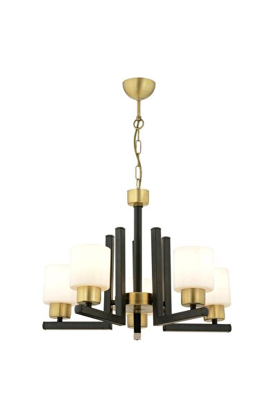 Apliqa Torqu 5 Li Eskitme Siyah Modern Yatak Odası Mutfak Oturma Odası Salon Avize