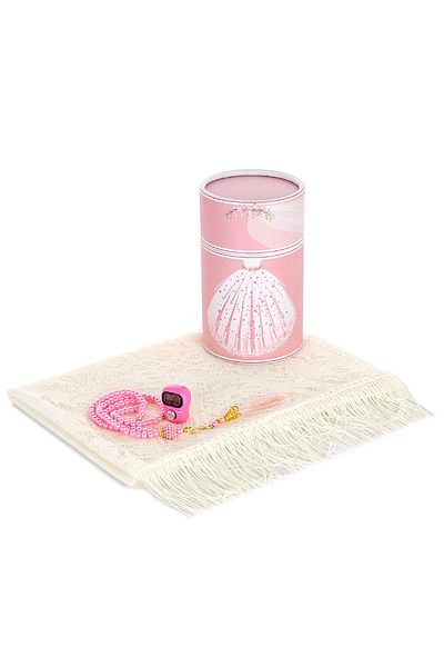 ihvanonline Custom Wedding Dress Patterned Cylinder Boxed Mevlid Gift Set