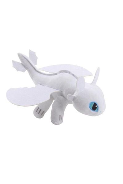 Schulzz How to Train Your Dragon the Night's Fury Dragon Black and White 25 cm Plush