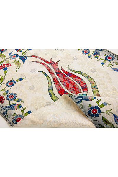 İhvan Red Tulip Patterned Children's Prayer Rug