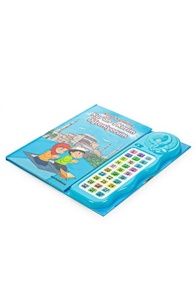 ihvan online Sesli Elif Ba Kuranı Kerim Öğreten Cihaz Seti Kitaplı Mavi