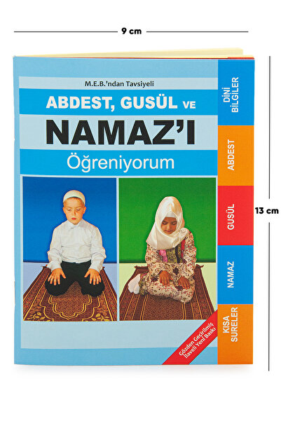 ihvan online Abdest, Gusül ve Namazı Öğreniyorum Kitabı - Cep Boy - Mavi - M....