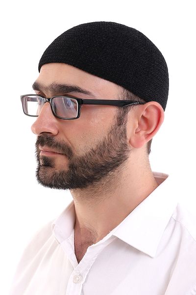 ihvanonline Μαύρο Βελούδινο Χειμερινό Skullcap - Απλό σχέδιο
