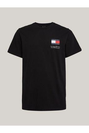Tommy Hilfiger Erkek Marka Logolu Organik Pamuklu Bisiklet Yakal Siyah T shirt Dm0dm18263 bds Fiyat Yorumlar Trendyol