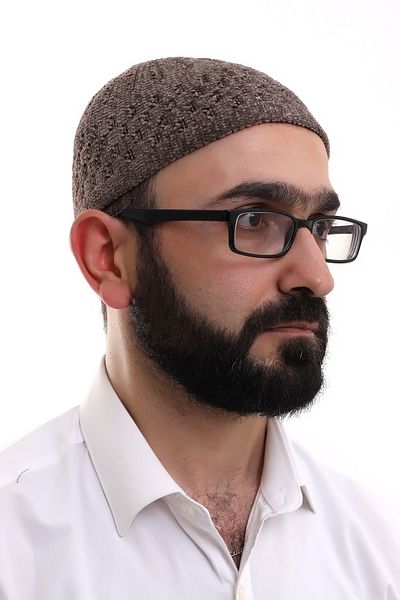 ihvanonline Зимна кадифена молитвена шапка с шарка от слама и мляко с шарка