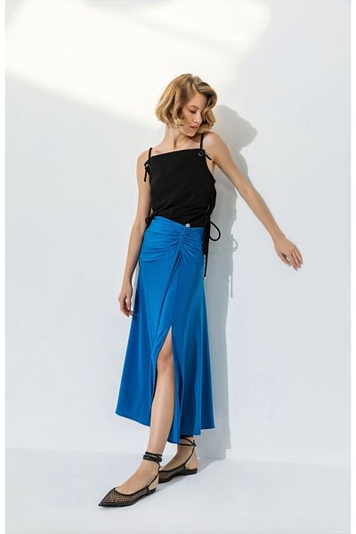 KAMEYA Shirring Detailed Side Blouse