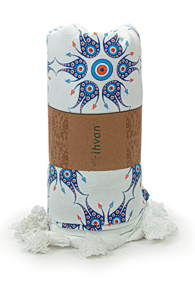 ihvan online Evil Eye Tigla cu model Bumbac imprimat Bamboo Peshtemal