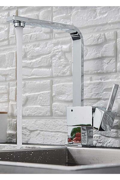 İda Point Square Kitchen Sink Faucet